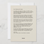 フェスティバルクリスマスリボンとポインセチア シーズンカード (裏面)