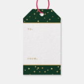 フェスティバルクリスマスリボンホリデーギフトラベル ギフトタグ (裏面)