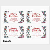 フェスティバルクリスマスリースグリーナリー住所 シール (シート)