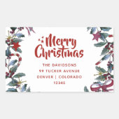 フェスティバルクリスマスリースグリーナリー住所 シール (正面)