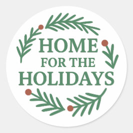 フェスティバルクリスマスリースデザインシール ラウンドシール