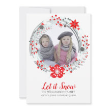 フェスティバルクリスマスリースフォトカード