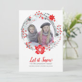フェスティバルクリスマスリースフォトカード シーズンカード (スタンド正面)