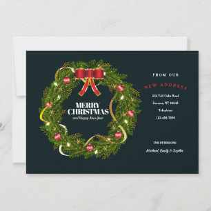 フェスティバルクリスマスリース引っ越しの発表 シーズンカード