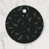 フェスティバルクリスマスリース葉ズベリーラウンド フェイバータグ (裏面)