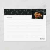 フェスティバルクリスマスリース葉ズベリー ポストカード (裏面)