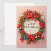 フェスティバルクリスマスリース (正面/裏面)