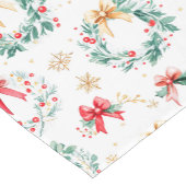 フェスティバルクリスマスリース ショートテーブルランナー (コーナー)