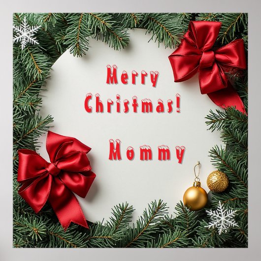 フェスティバルクリスマスリース ポスター (正面)