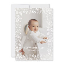 フェスティバルクリスマスリーフのフレームオーバーレイフォト