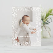 フェスティバルクリスマスリーフのフレームオーバーレイフォト シーズンカード (スタンド正面)