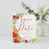 フェスティバルクリスマスレッドイエローリースフローラ結婚 (スタンド正面)