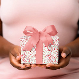 フェスティバルクリスマスレッドリボンパターンベクトル ラッピングペーパー