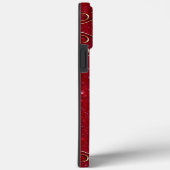 フェスティバルクリスマスレッド金ゴールドスノーフレーク冬の写真 Case-Mate iPhoneケース (裏面 / 右)