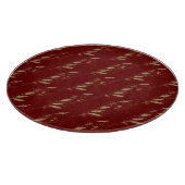 フェスティバルクリスマスレッド金ゴールドトレー切断板 カッティングボード (角)