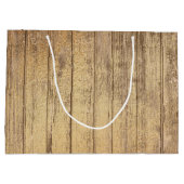 フェスティバルクリスマスロッキングホース追加メッセージバッグ ラージペーパーバッグ (裏面)