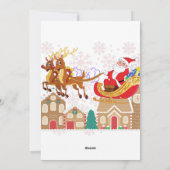 フェスティバルクリスマスワンダーランドとサンタ&トナカイ シーズンカード (裏面)