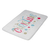 フェスティバルクリスマスワードアート バスマット (アングル)