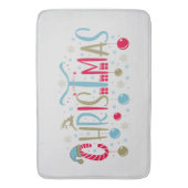 フェスティバルクリスマスワードアート バスマット (正面縦)