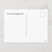 フェスティバルクリスマスヴィンテージの女性の追加メッセージ シーズンポストカード (裏面)