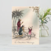 フェスティバルクリスマスヴィンテージ羊飼い シーズンカード (スタンド正面)
