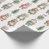 フェスティバルクリスマス動物 ラッピングペーパー (角)