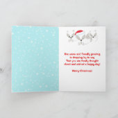 フェスティバルクリスマス北極キツネ&冬の風景 シーズンカード (内部)