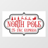 フェスティバルクリスマス北表現 ウィンドウサイン (シート)