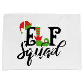 フェスティバルクリスマス小妖精や小人ホリデイ ラージペーパーバッグ (正面)