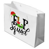 フェスティバルクリスマス小妖精や小人ホリデイ ラージペーパーバッグ (裏面アングル)