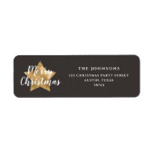 フェスティバルクリスマス差出人住所ラベル ラベル (正面)