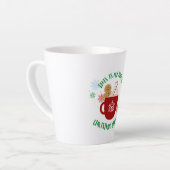 フェスティバルクリスマス応援マグカップとジンジャーブレッドマン カフェラテマグ (左アングル)