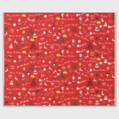 フェスティバルクリスマス応援包装紙 ラッピングペーパー (フラット)