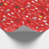 フェスティバルクリスマス応援包装紙 ラッピングペーパー (角)