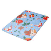 フェスティバルクリスマス抽象芸術パターン バスマット (アングル)