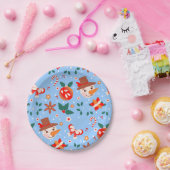 フェスティバルクリスマス抽象芸術パターン ペーパープレート (パーティー)