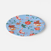 フェスティバルクリスマス抽象芸術パターン ペーパープレート (アングル)