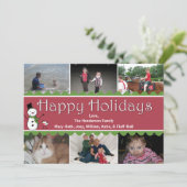 フェスティバルクリスマス数々の写真グリーティングカード シーズンカード (スタンド正面)