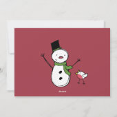 フェスティバルクリスマス数々の写真グリーティングカード シーズンカード (裏面)