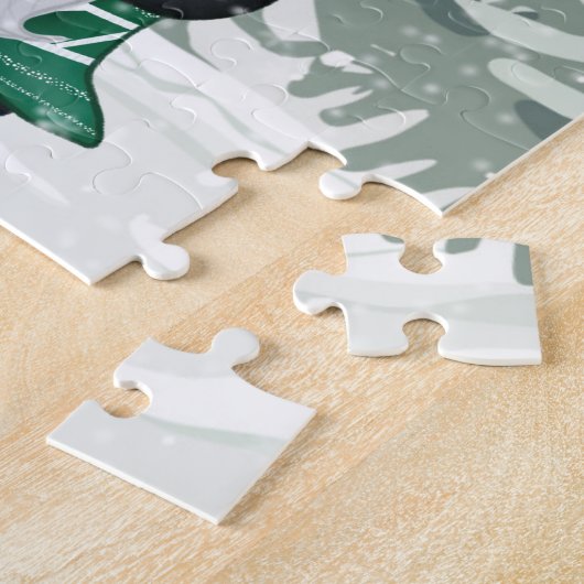 フェスティバルクリスマス格言とトラックホリデイ ジグソーパズル (側面)