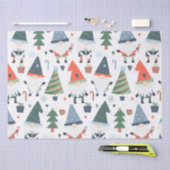 フェスティバルクリスマス格言ツリーズキャンディカン 薄葉紙 (クラフト)