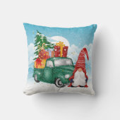 フェスティバルクリスマス格言トラックホリデーデコール クッション (正面)