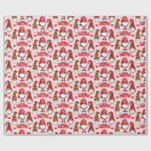 フェスティバルクリスマス格言ピンク ラッピングペーパー (フラット)