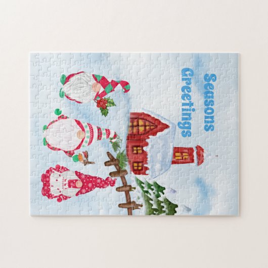 フェスティバルクリスマス格言ホリデイ ジグソーパズル (横)