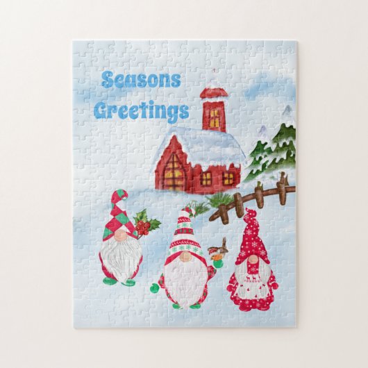 フェスティバルクリスマス格言ホリデイ ジグソーパズル (縦)