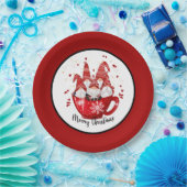 フェスティバルクリスマス格言ホリデイ ペーパープレート (パーティー)