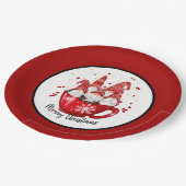 フェスティバルクリスマス格言ホリデイ ペーパープレート (アングル)