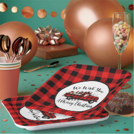 フェスティバルクリスマス格言ホリデイ ペーパープレート