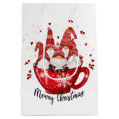 フェスティバルクリスマス格言ホリデイ ミディアムペーパーバッグ (裏面)