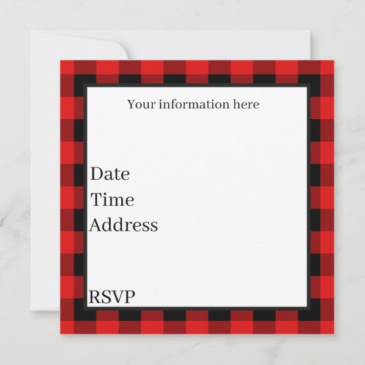 フェスティバルクリスマス格言ホリデイ 招待状 (裏面)